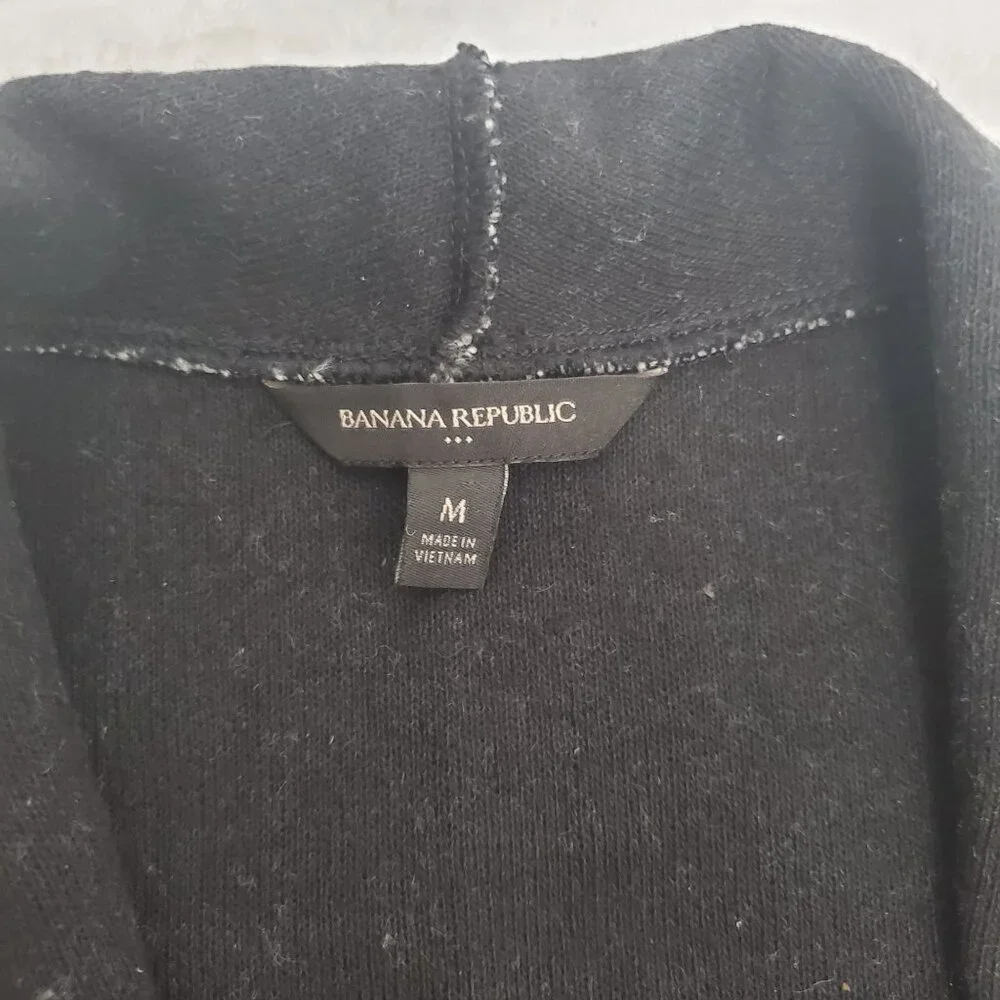 Banana Republic Women's Faux Tweed Open Front With Pockets Vest Gray Size Medium - Picture 6 of 10